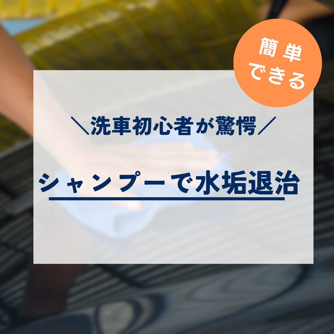 初心者が驚愕！シャンプーで水垢退治の写真